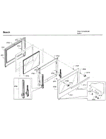Door 2 parts for Bosch Wall Oven HBL8651UC/02 from AppliancePartsPros.com