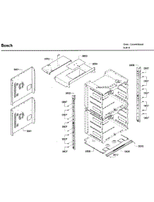 Frame parts for Bosch Wall Oven HBL8651UC/02 from AppliancePartsPros.com