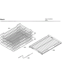 Rack parts for Bosch Wall Oven HBL8651UC/02 from AppliancePartsPros.com