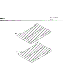 Rack parts for Bosch Wall Oven HBL5351UC/03 from AppliancePartsPros.com
