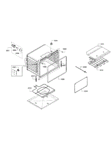 Oven Section parts for Bosch Wall Oven HBL5351UC/02 from AppliancePartsPros.com