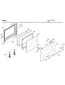 Door parts for Bosch Wall Oven HBL3460UC/09 from AppliancePartsPros.com