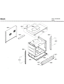Frame parts for Bosch Wall Oven HBL3460UC/09 from AppliancePartsPros.com