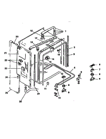 Inner Liner parts for Bosch Dishwasher SMU3036 from AppliancePartsPros.com