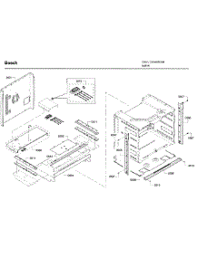 Frame parts for Bosch Wall Oven HBL5751UCC/04 from AppliancePartsPros.com