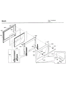 Door parts for Bosch Wall Oven HBL8461UC/02 from AppliancePartsPros.com