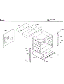 Frame parts for Bosch Wall Oven HBL8461UC/02 from AppliancePartsPros.com