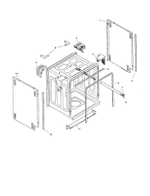Tank Assembly parts for Bosch Dishwasher SHU4312 from AppliancePartsPros.com