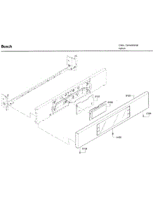 Control Panel parts for Bosch Wall Oven HBL8751UCC/03 from AppliancePartsPros.com