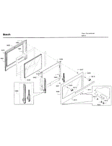 Door parts for Bosch Wall Oven HBL8751UCC/03 from AppliancePartsPros.com