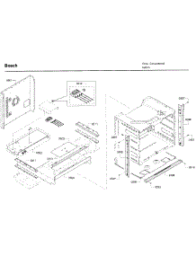 Frame parts for Bosch Wall Oven HBL8751UCC/03 from AppliancePartsPros.com