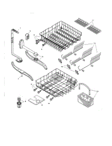 Racks parts for Bosch Dishwasher SHU4312 from AppliancePartsPros.com