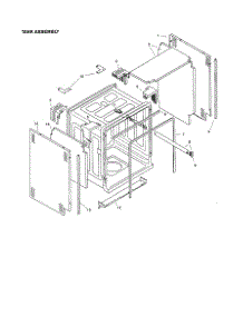 Tank Assembly parts for Bosch Dishwasher SHU5314 from AppliancePartsPros.com