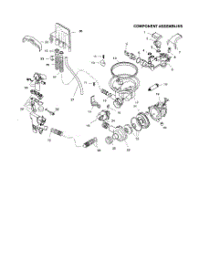 Component Assemblies parts for Bosch Dishwasher SHU5314 from AppliancePartsPros.com