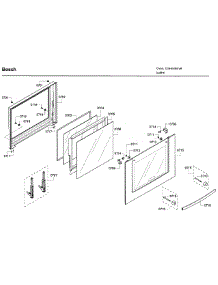 Door 2 parts for Bosch Wall Oven HBL5650UC/08 from AppliancePartsPros.com