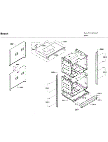 Frame Asy parts for Bosch Wall Oven HBL5650UC/08 from AppliancePartsPros.com