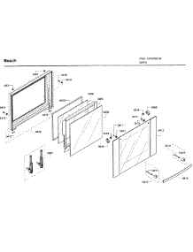 Door 1 parts for Bosch Wall Oven HBL5650UC/09 from AppliancePartsPros.com