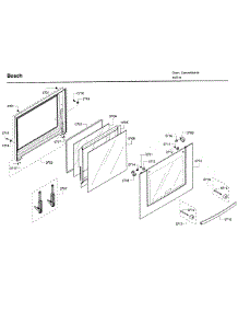 Door 2 parts for Bosch Wall Oven HBL5650UC/09 from AppliancePartsPros.com