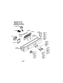 Fascia Panel parts for Bosch Wall Oven HBN5420/02 from AppliancePartsPros.com