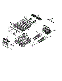 Racks parts for Bosch Dishwasher SMU7056 from AppliancePartsPros.com