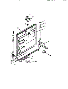 Inner Door parts for Bosch Dishwasher SMI7056 from AppliancePartsPros.com