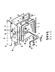 Inner Liner parts for Bosch Dishwasher SMI7056 from AppliancePartsPros.com