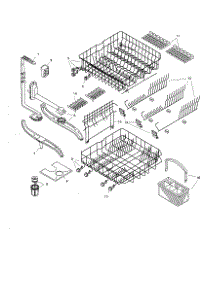 Racks parts for Bosch Dishwasher SHU5312 from AppliancePartsPros.com