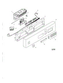 Fascia Panel parts for Bosch Dishwasher SHU5315 from AppliancePartsPros.com