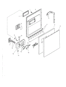 Door Assembly parts for Bosch Dishwasher SHU5315 from AppliancePartsPros.com