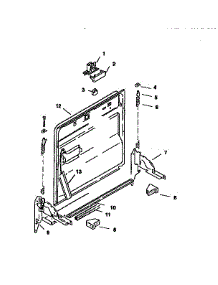 Inner Door parts for Bosch Dishwasher SMU3032 from AppliancePartsPros.com