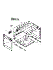 Side Panels  /  Upper Case parts for Bosch Wall Oven HBN5420/02 from AppliancePartsPros.com