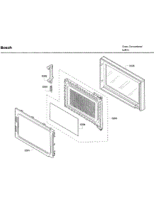 Door parts for Bosch Wall Oven HBL5750UC/09 from AppliancePartsPros.com