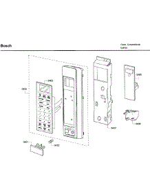 Control Panel parts for Bosch Wall Oven HBL5750UC/09 from AppliancePartsPros.com