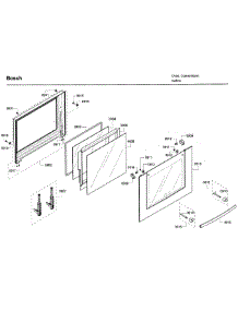 Door parts for Bosch Wall Oven HBL5750UC/09 from AppliancePartsPros.com