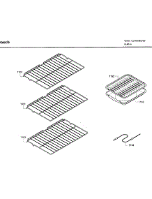 Rack parts for Bosch Wall Oven HBL5750UC/09 from AppliancePartsPros.com