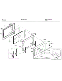 Door parts for Bosch Wall Oven HBL5551UC/03 from AppliancePartsPros.com