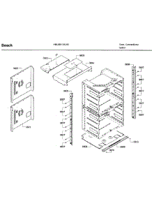 Frame parts for Bosch Wall Oven HBL5551UC/03 from AppliancePartsPros.com