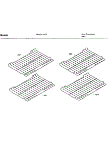 Rack parts for Bosch Wall Oven HBL5551UC/03 from AppliancePartsPros.com