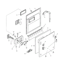 Door Assembly parts for Bosch Dishwasher SHI4302 from AppliancePartsPros.com