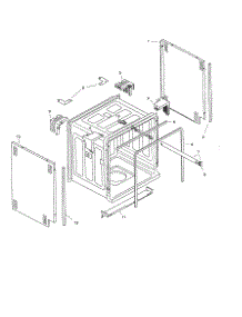 Tank Assembly parts for Bosch Dishwasher SHI4302 from AppliancePartsPros.com