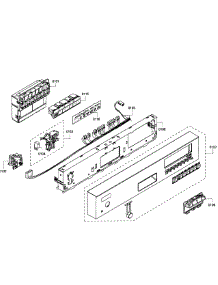 Control Panel parts for Bosch Dishwasher SHE55C05UC/61 from AppliancePartsPros.com