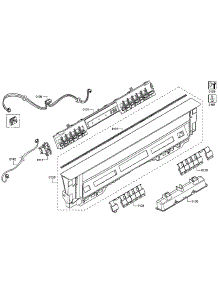 Control Panel parts for Bosch Dishwasher SHE65T56UC/09 from AppliancePartsPros.com