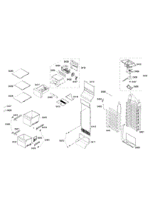 Freezer parts for Bosch Refrigerator B22CS80SNS/03 from AppliancePartsPros.com