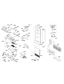 Refrigerator parts for Bosch Refrigerator B22CS80SNS/03 from AppliancePartsPros.com