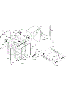 Cabinet parts for Bosch Dishwasher SHE55R56UC/64 from AppliancePartsPros.com