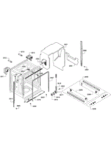 Cabinet parts for Bosch Dishwasher SHE43F15UC/64 from AppliancePartsPros.com