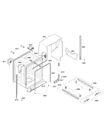 Cabinet parts for Bosch Dishwasher SHE43P06UC/59 from AppliancePartsPros.com