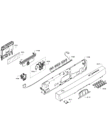 Control Panel parts for Bosch Dishwasher SHE55R55UC/64 from AppliancePartsPros.com
