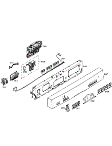 Control Panel parts for Bosch Dishwasher SHE55P05UC/58 from AppliancePartsPros.com