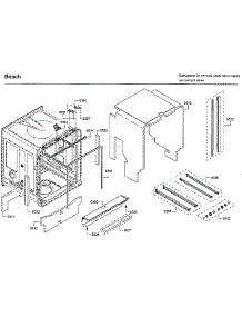 Frame parts for Bosch Dishwasher SHEM78W55N/01 from AppliancePartsPros.com